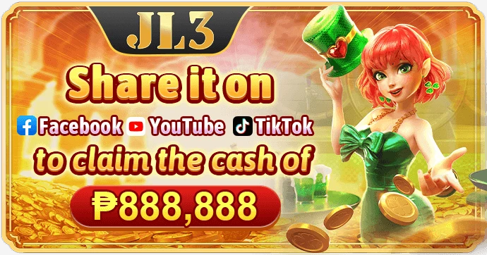 JL3 social share promotion — cash prizes up to ₱888,888